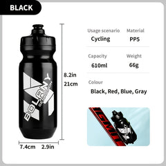 Leak Proof Squeezable Bike Water Bottle BPA Plastic 21oz