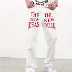 Wide Leg Jeans Men s Casual Street Style Baggy Jeans With Pockets