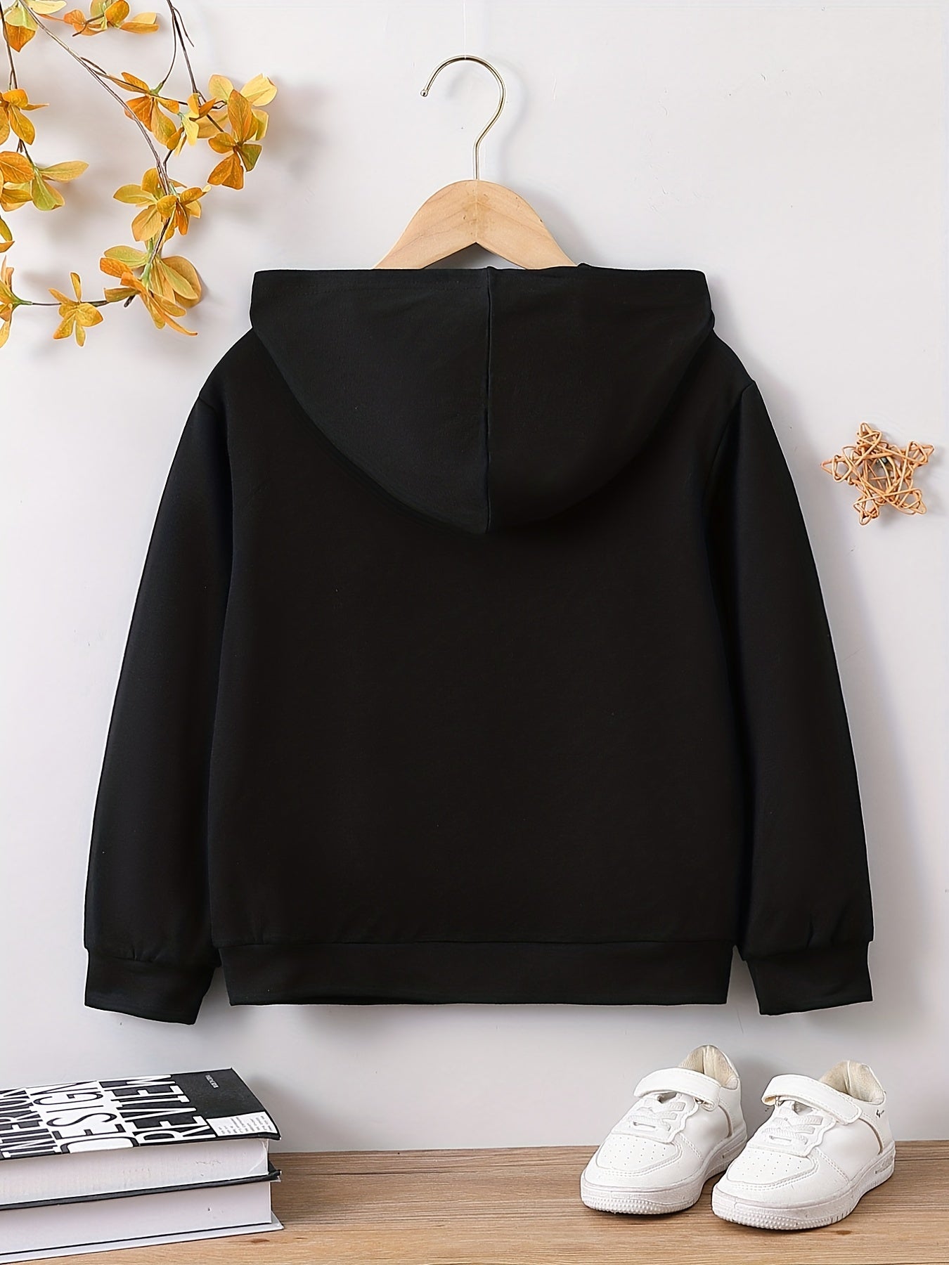 BIG BROTHER Letter Print Boys Casual Pullover Long Sleeve Hoodies