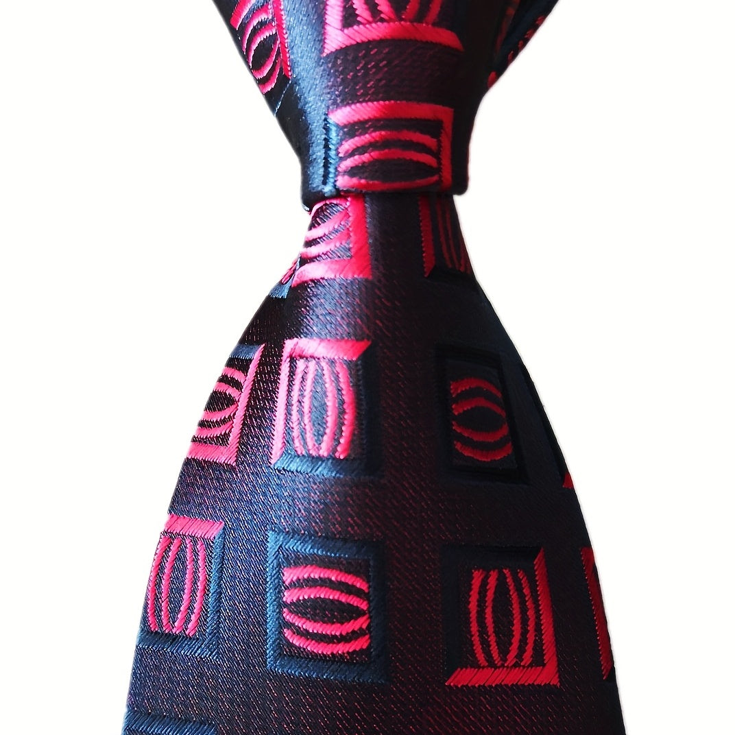 Men's Striped Plaid Necktie