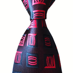 Men's Striped Plaid Necktie