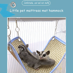 Rattan Hammock Bed for Small Animals with Sturdy Hook