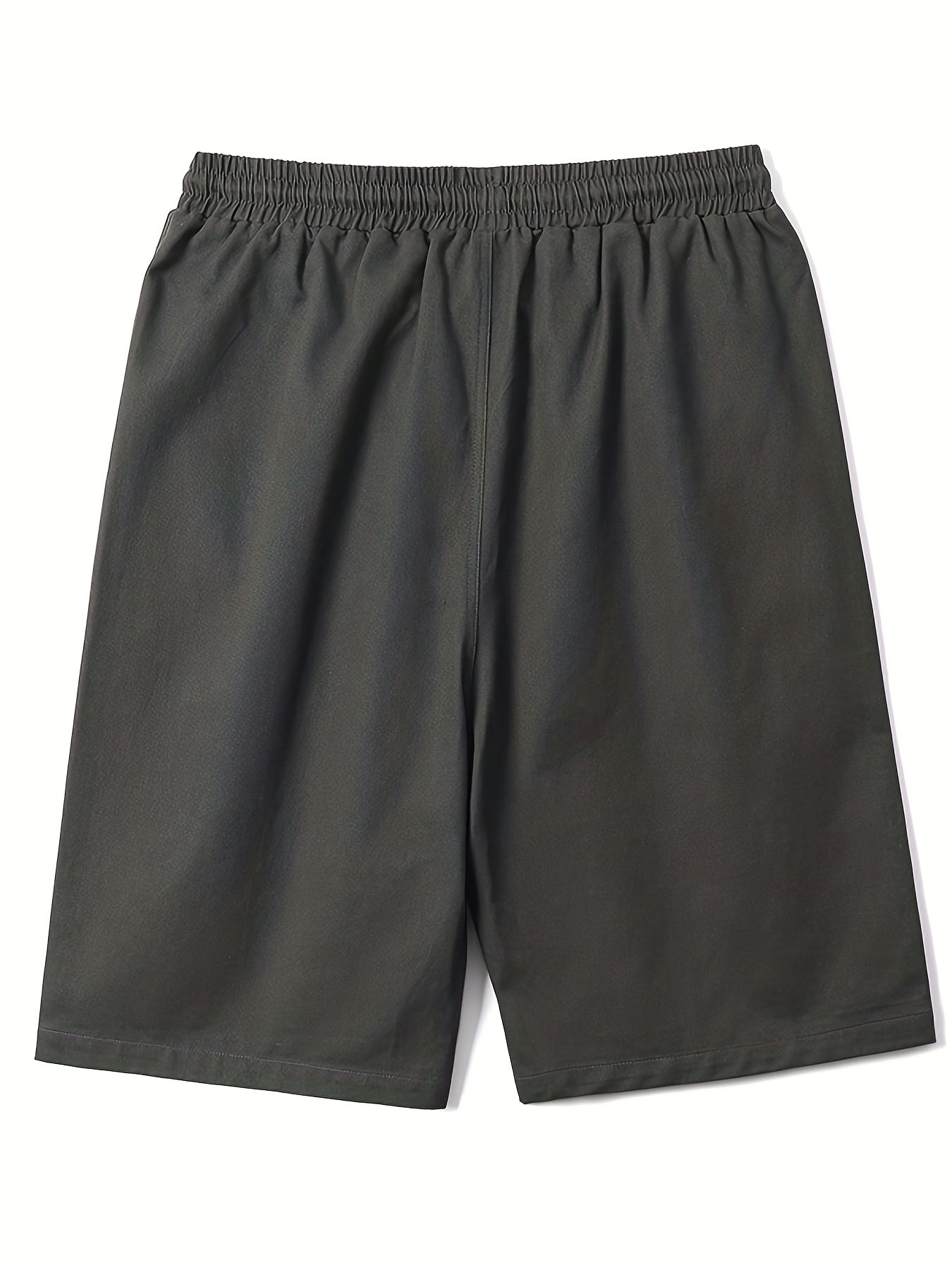 Men's Breathable Solid Shorts With Side Pockets