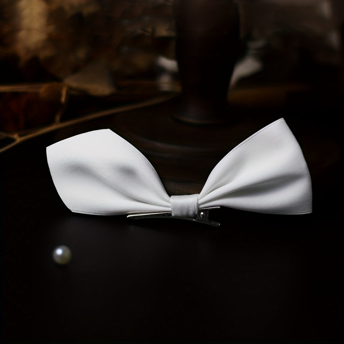 Satin Bowknot Hair Clip Non slip Clip Hair Accessories