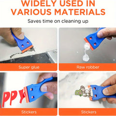 Plastic Razor Blade Scrapers 10pcs Blades Paint Removal Scraper Glue Removal