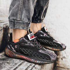 Men's Breathable Mesh Running Shoes Casual Walking Sneakers Comfortable