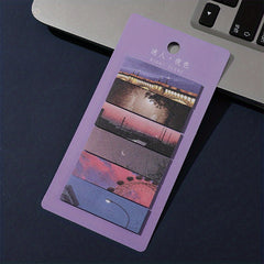 120 Sheets Scenery Sticky Note Index Tags Variety Pack