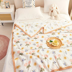 Soft Blanket for Travel Sofa Bed Camping Winter Thick Warm Outdoor Blanket