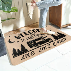 Non-Slip RV Floor Mat 50x80cm Letter Pattern