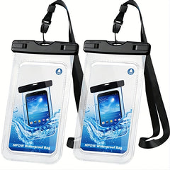 2pcs Waterproof Phone Bag Outdoor Swimming Rafting Beach Camping Drifting