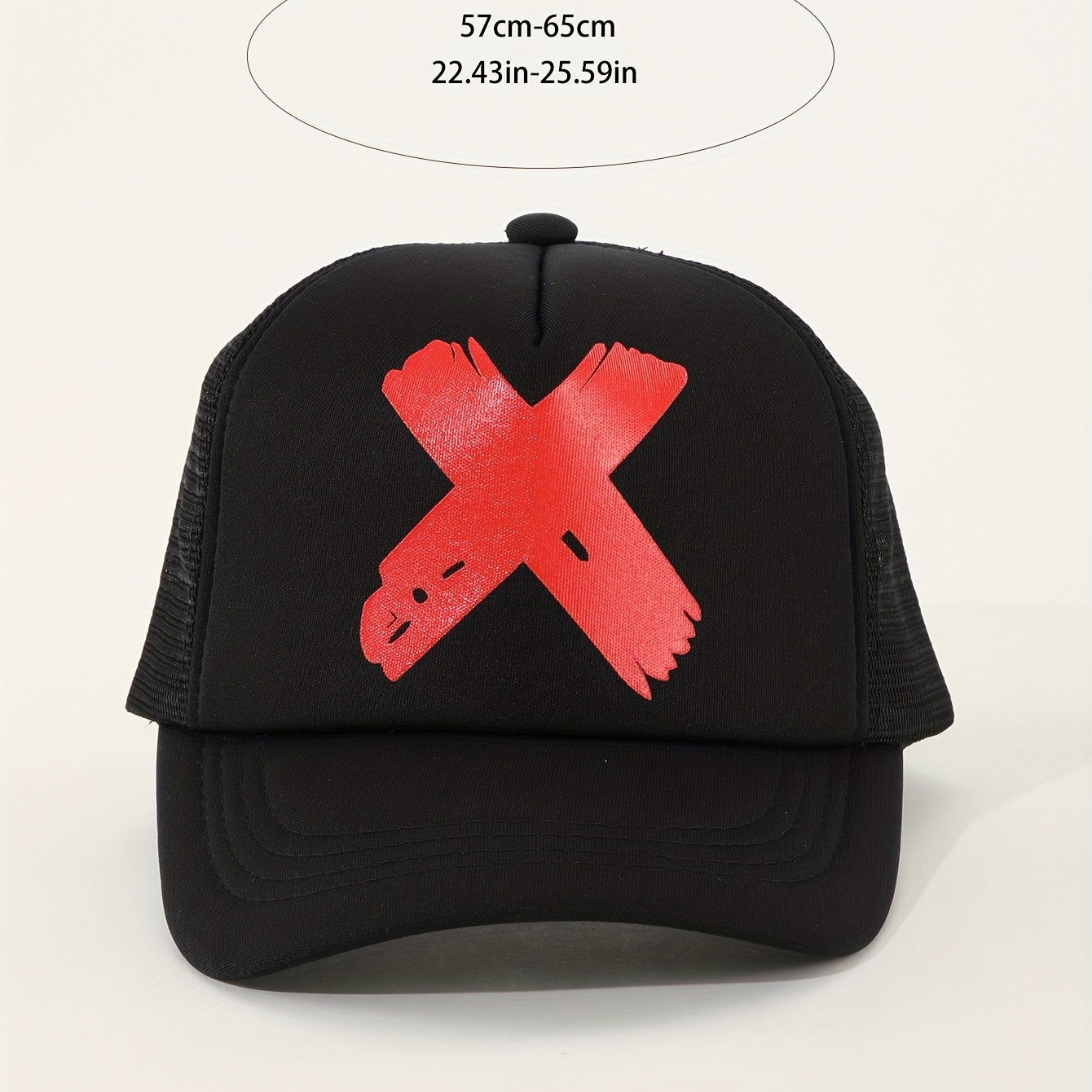 Printed Trucker Hat Mesh Sunshade Baseball Cap Unisex
