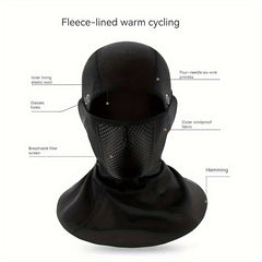 Ice Silk Balaclava Summer Hood Full Face Cover Mask Cap Hat with Brim