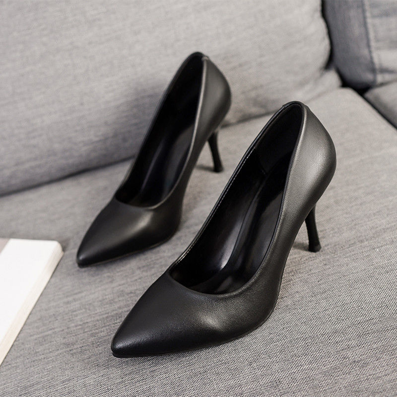 Women's Formal Stiletto Heel Point Toe Slip On Shoes