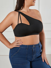 Bra Women's Plus One Shoulder High Stretch Bralette