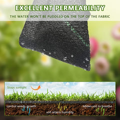 Heavy Duty Garden Weed Barrier Fabric - Eliminate Weeds Instantly