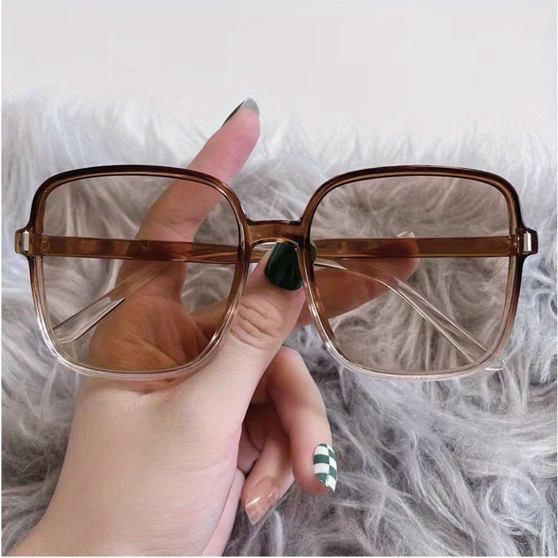 Oversized Square Sunglasses Gradient Glasses UV400