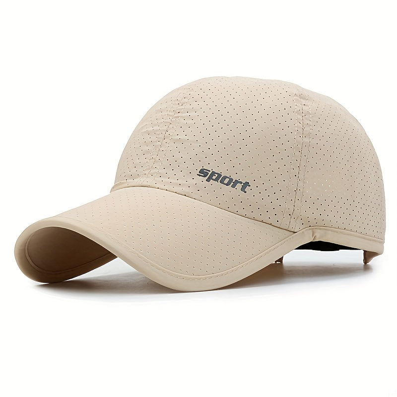 Summer Mesh Quick Drying Hat Men's Baseball Cap Sunshade Breathable