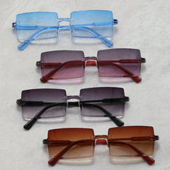 4 Pairs Square Frame Conjoined Sunglasses For Men And Women