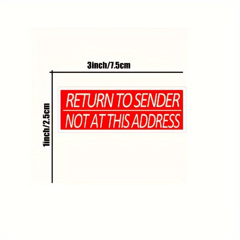 80pcs Not At This Address Sticker 2 7 Adhesive Label Sticker