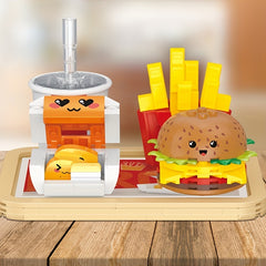 261pc Snack Building Blocks Set French Fries Soft Drink & Burger