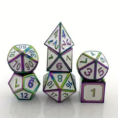 7pcs Mini Dice Game Accessories Metal Dice