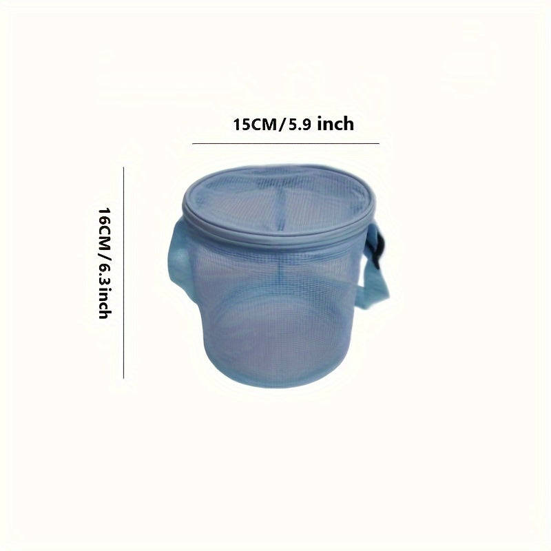 Mesh Beach Shell Storage Bag with Adjustable Shoulder Strap