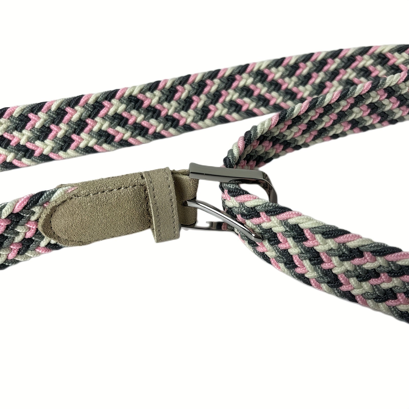 Pink Suede Elastic Belt for Kids & Youth