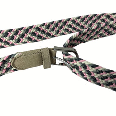 Pink Suede Elastic Belt for Kids & Youth