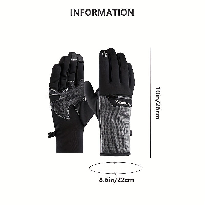 Waterproof Skiing Gloves for Men and Women - Touch Screen - Anti-Skid