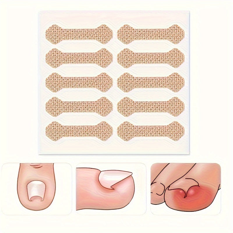 10pcs Nail Patch Toe Protection Sheet