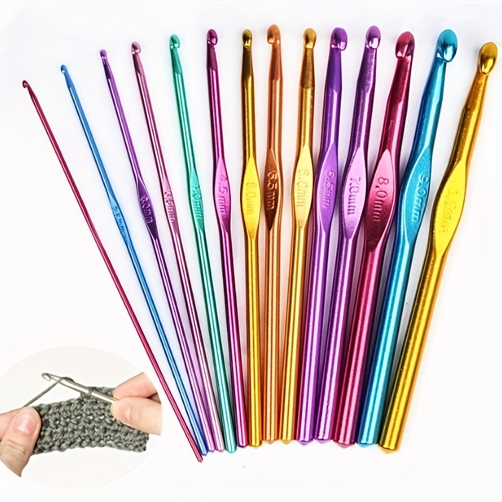 DIY Knitting Tool Crochet Set Aluminum Knitting Crochet Supplies Kit
