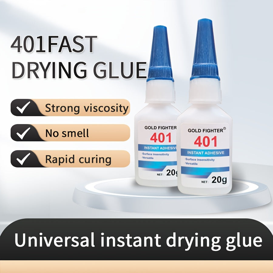Strong Adhesive 401 Quick Dry Glue For Metal Plastic Wood Rubber