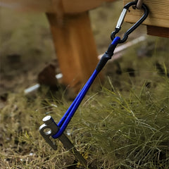 4pcs Tent Elastic Rope Hanging Buckle Multifunctional Canopy Pull Rope