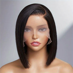 Short Bob Wig 13x4 Lace Front Human Hair Wigs - Pre Plucked Brazilian Bob Wig