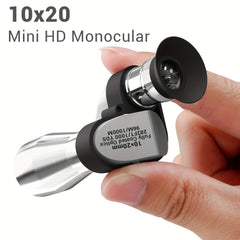Metal Corner 10x20 Mini Monocular Telescope for Mobile Phone Photography