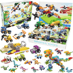 Dino Building Blocks 24 Grids Set Dinosaur Toy 24 Days Countdown