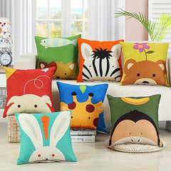 Small Animal Print Cushion 45x45cm Modern Sofa Throw Pillow Cover