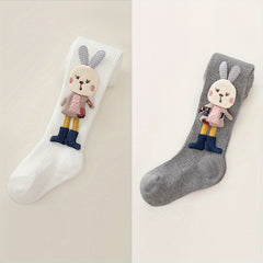 Girls Kids Rabbit Pantyhose Leggings for Spring Autumn