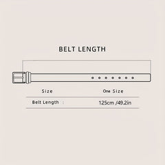 Men's Casual Buckle Belt for Denim Pants Jeans