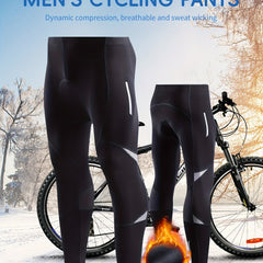 Men's Warm Cycling Pants Leggings Quick Dry Compression Pants