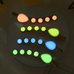 4pcs Colorful Women's Hair Clip Luminous Halloween Hair Clip