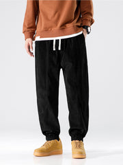 Men's Casual Pants Relaxed Fit Trousers - Small Size