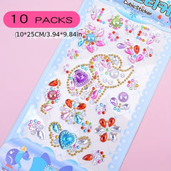 Princess Rewards Gems Stickers for Kids and Girls