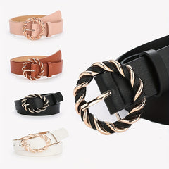 Kids PU Leather Belt, Dress Suit Jeans Accessories Belt Buckle