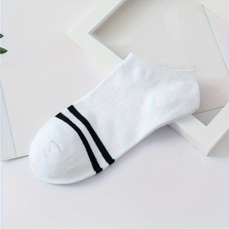 Women's Striped Print Ankle Socks