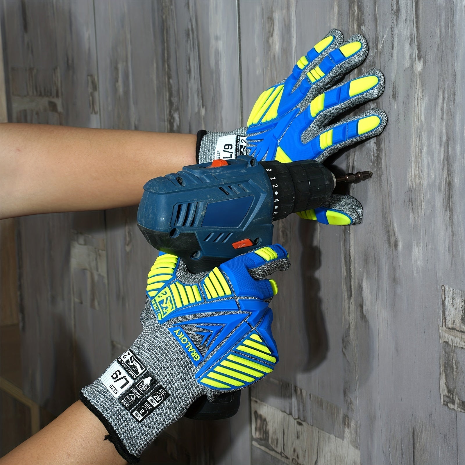 Cut Resistant Gloves for Men Women with TPR Protection