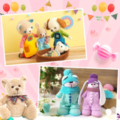 700PCS Colorful Glitter Safety Eyes Noses 6-22mm for Stuffed Animals