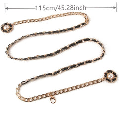 Women's Pearl Pendant Waist Chain Dress Decorative Belt