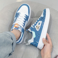 Men's Cartoon Graphic Lace-up Sneakers