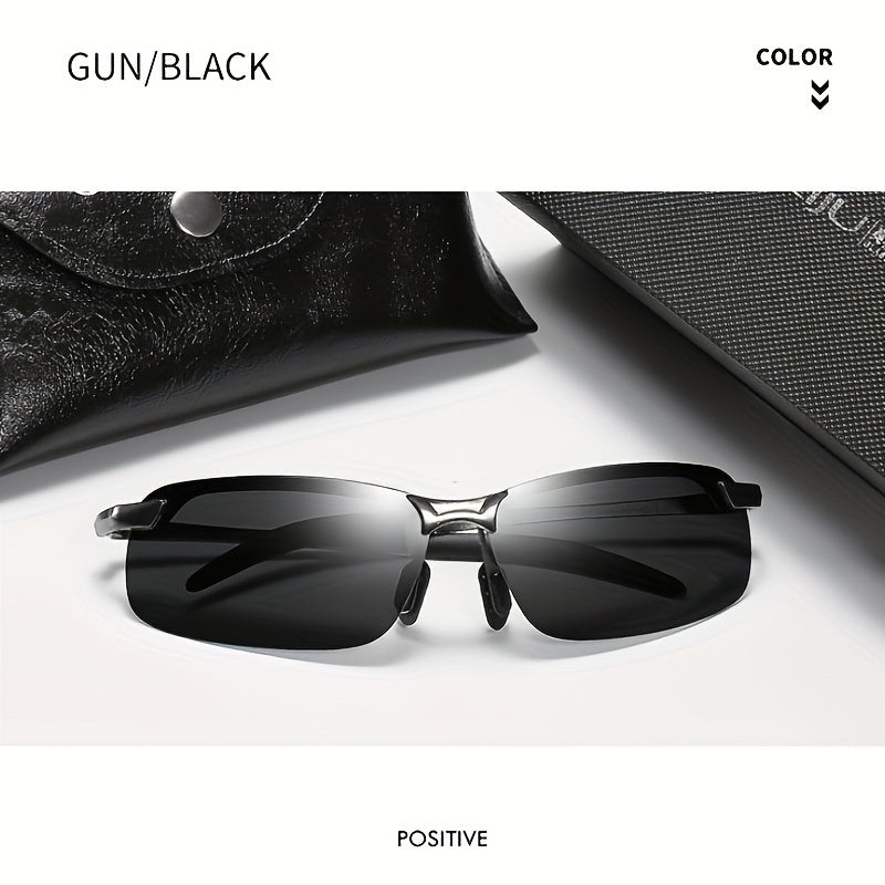 Metal Frame Polarized Sunglasses for Men